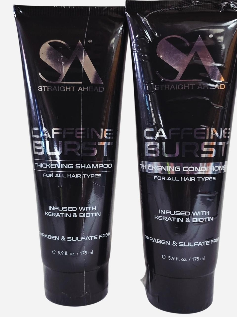 STRAIGHT AHEAD Caffeine Burst Thickening Shampoo & Conditioner Duo